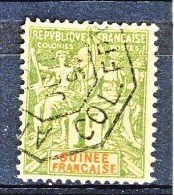 Guinea  1892 N. 13 F. 1 Verde Oliva USATO - Autres & Non Classés