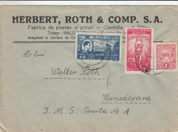 KING MICHAEL, CONSTITUTION, REVENUE STAMP, STAMPS ON COVER, 1948, ROMANIA - Lettres & Documents