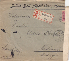 PHARMACY ADVERTISING, REGISTERED COVER, SENT TO ROMANIA, 1899, HUNGARY - Covers & Documents