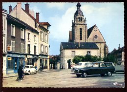 CPM 91 LIMOURS Place Du Marché Et L'Eglise Voitures Cars Citroën 2CV Peugeot 204 - Limours