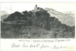 CARTOLINA - VALLI DI LANZO - SANTUARIO DI SANT'IGNAZIO   - VIAGGIATA NEL 1904 - TORINO - Multi-vues, Vues Panoramiques
