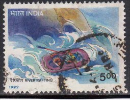 India Used 1992, River Raffting, Adventure Water Sport, - Used Stamps