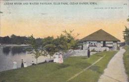 Iowa Cedar Rapids Cedar River And Water Pavilion Ellis Park - Cedar Rapids