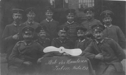 CARTE PHOTO 1918 LUBIA KLUB DER HARMLOSEN CARTE DEOUPEE FORMAT  12.50 X 7.50 CM - Weltkrieg 1914-18