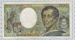 200 Francs Montesquieu, Fayette N° 70/12c, état TTB - 200 F 1981-1994 ''Montesquieu''