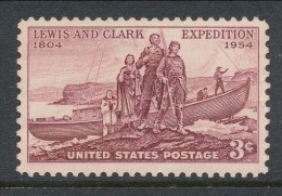 USA 1954 Scott  # 1063. Lewis And Clark Expedition Sesquicentennial, MNH (**) - Neufs