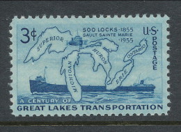 USA 1955 Scott  # 1069. Soo Locks Opening, Centenary, MNH (**) - Neufs