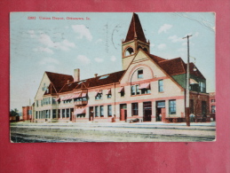 Ottumwa,IA--Union Depot--cancel 1908--PJ155 - Altri & Non Classificati