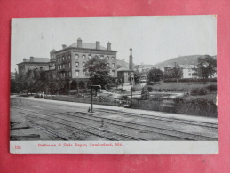 Cumberland,MD--Baltimore And Ohio Depot--cancel 1908--PJ155 - Sonstige & Ohne Zuordnung