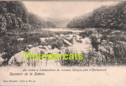 CPA  SOUVENIR DE LA SEMOIS LA RIVIERE A L'EMBOUCHURE DU RUISSEAU PRES D'HERBUMONT - Herbeumont