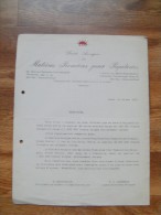 FF Document SMP S.A. Matières Premières Pour Papeterie Gand Héron Paris 1927 - 1900 – 1949