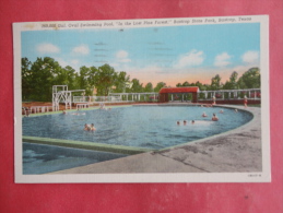 Bastrop,TX--Oval Swimming Pool At Bastrop State Park--cancel 1949--PJ156 - Altri & Non Classificati