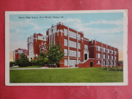 Fort Worth,TX--Senior High School--cancel 1934--PJ156 - Andere & Zonder Classificatie