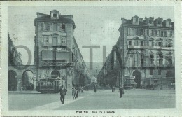 ITALY - TORINO - VIA PO E ZECCA - 1915 PC. - Orte & Plätze