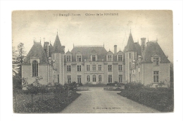 Cp, 86, Dangé St-Romain, Château De La Fontaine, écrite - Dange Saint Romain