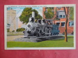 El Paso,TX--Old Engine Number 1 At Southern Pacific Building--not Mailed--PJ159 - El Paso