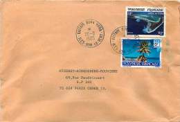 1985  Lettre Avion  Pour La France   Atoll De Tupai  Yv 192, Tuamotu  Yv 263 - Brieven En Documenten