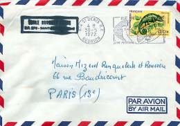 1972  Lettre Avion Pour La France   Caméléon  Yv 417 - Cartas & Documentos