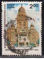 India Used 1993, Greater Bombay Municipal Corporation Building, - Oblitérés