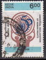 India Used 1998, Human Rights Declaration (sample Image) - Used Stamps