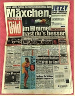 BILD-Zeitung Vom 2. Februar 1994 : Mäxchen , Im Himmel Hast Du`s Besser - Atom-Krimi Am Bodensee - Autres & Non Classés