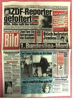BILD-Zeitung Vom 24. August 1992 : 1. Bundesliga-Mord  ,  ZDF-Reporter Gefoltert - Other & Unclassified