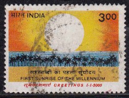 India Used 2000, New Millennium Greetings, Sun Rise , (sample Image) - Gebraucht