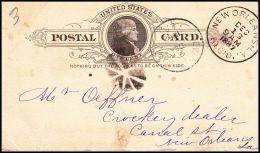 United States 1887, Postal Stationery To New Orleans - ...-1900