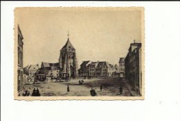 Wavre Place De L'Eglise Vers 1850 - Wavre