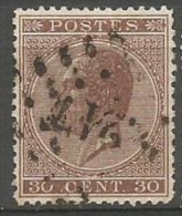 19  Obl  217  Liège   13 - 1865-1866 Perfil Izquierdo