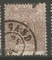 25A  Obl  Dc Gand - 1866-1867 Blasón