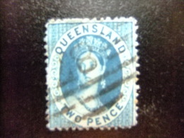 QUEENSLAND  1869 - 1876   --    QUEEN VICTORIA --   Yvert & Tellier Nº  31 º FU   Crown And Q - Gebraucht