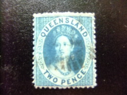 QUEENSLAND  1868 - 1875   --    QUEEN VICTORIA --   Yvert & Tellier Nº  21 º FU   Small Star - Usados