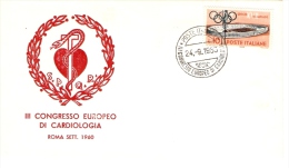 MEDICINE THIRD EUROPEAN CONGRESS OF CARDIOLOGY, ITALY,ROMA SEPTEMBER 1960,NICE COVER - Autres & Non Classés