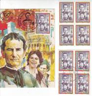 1053w: Österreich 1988, Don Bosco, Salesianer, Maximumkarte Plus **/o Viererblock - Theologen