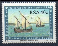 Afrique Du Sud ; South Africa ; 1982 ; N°Y : 640 ; N **; " Diaz Caravelles " ;cote Y :   1.50 E. - Nuevos