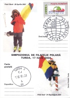 UCA MARINESCU,EXPLORER,NORTH AND SOUTH POLE,2004,POSTCARD SPECIAL,ROMANIA - Esploratori