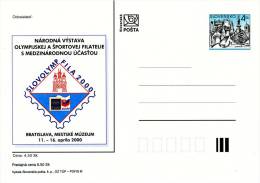 Entier Postal De 2000 Sur Carte Postale Illustrée - Postkaarten