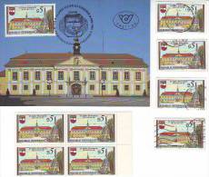 1053m: Österreich Aus 1989, Maximumkarte Und **/o Motivgleiche Briefmarken - Stockerau