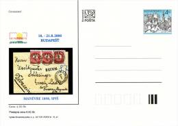 Entier Postal De 2000 Sur Carte Postale Illustrée - Cartes Postales