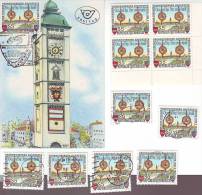 1051g: Österreich Aus 1986, Maximumkarte Und **/o Motivgleiche Briefmarken - Enns