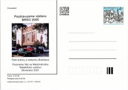 Entier Postal De 2000 Sur Carte Postale Illustrée - Postkaarten