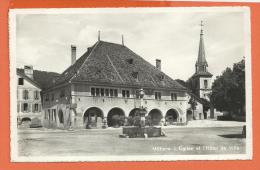 HA258, Môtiers, Eglise Et Hôtel De Ville,  Circulée 1952 - Môtiers 