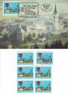 1052h: Österreich Aus 1989, Maximumkarte Und **/o Motivgleiche Briefmarken - Radstadt