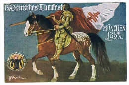 AK Deutsches Turnfest, München 5-21. Juli 1923, Fest-Postkarte - Atletiek
