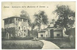 CARTOLINA -  BALANGERO - PANORAMA  - LANZO SANTUARIO DELLA MADONNA DI LORETO  - RARA -  VIAGGIATA 1910 - Multi-vues, Vues Panoramiques