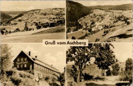 AK Aschberg, Sachsenberg-Georgenthal, Steindöbra, Sport-Hotel, Südhang, Gel,1958 - Klingenthal