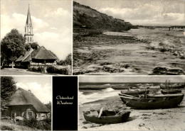 AK Wustrow, Fischerboote, Strand, Kirche, Ung, 1977 - Fischland/Darss