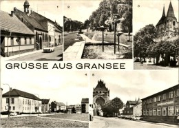AK Gransee: Breitscheid-Str, Platz OdF, POS W. Seelenbinder, Ung, 1978 - Gransee