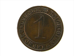 Allemagne -  1 Pfennig - 1935 - Cuivre - TB+ - 1 Reichspfennig